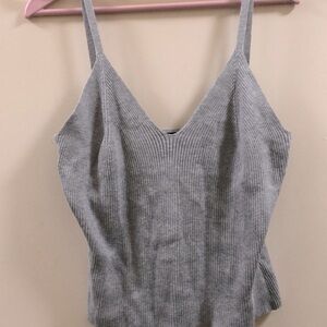 Grey ALMOST FAMOUS spaghetti straps top, size XL, NEW.